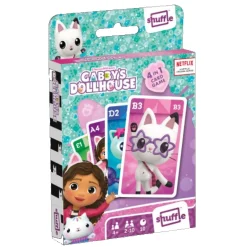 Kinderspellen> Spel Shuffle 4 In 1 Gabby Dollhouse - Kaartspel