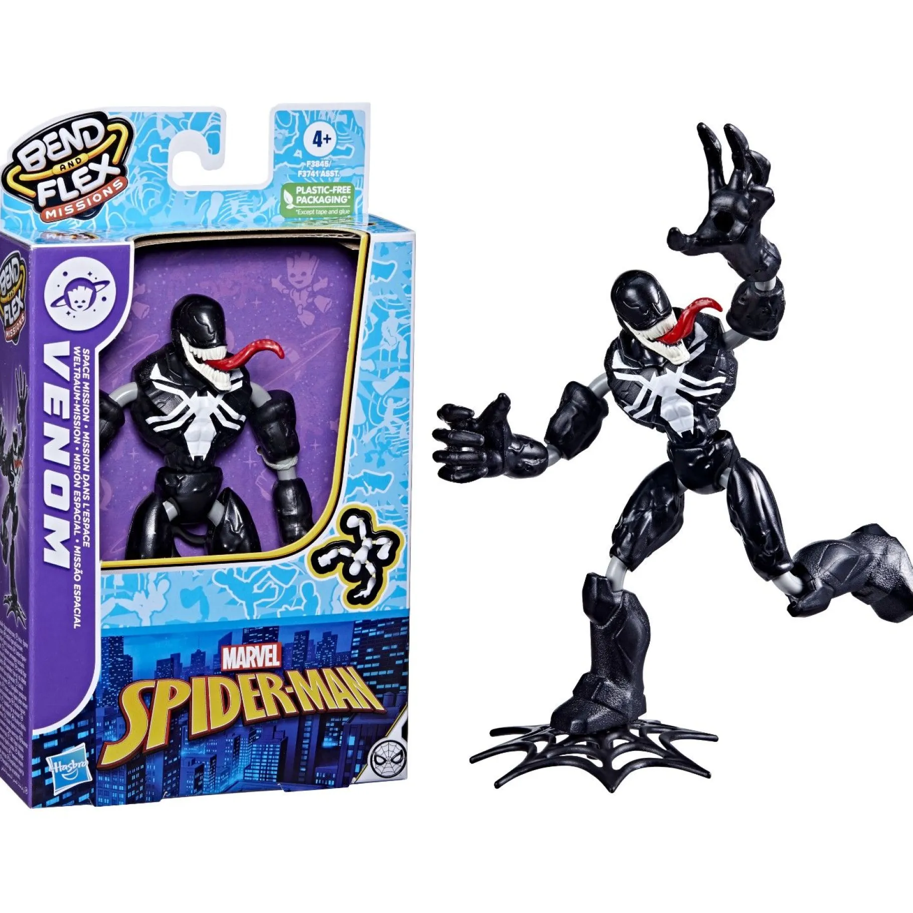 Jongens|Actiefiguren>Hasbro Spiderman Bend N Flex Space Mission Figuren Assorti