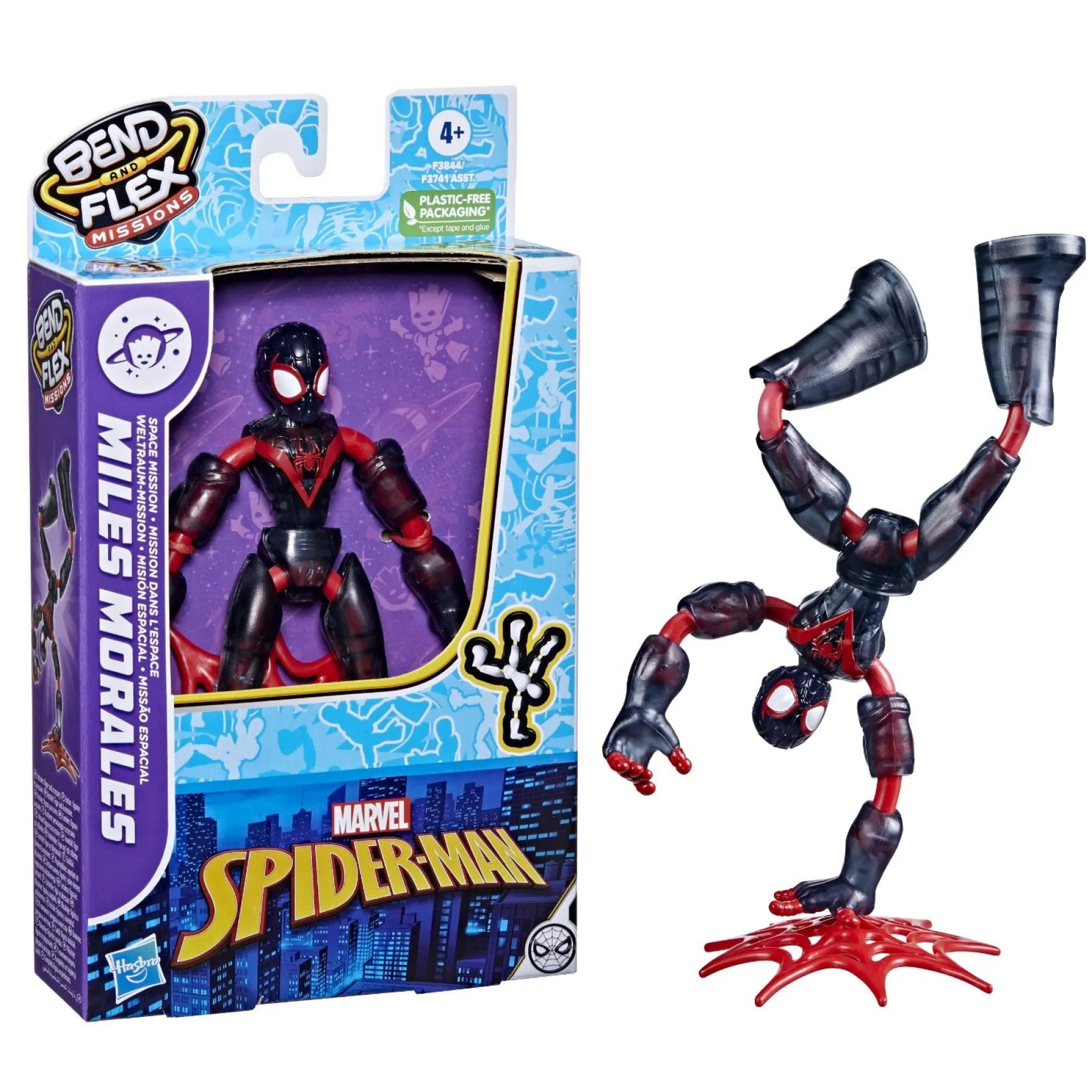 Jongens|Actiefiguren>Hasbro Spiderman Bend N Flex Space Mission Figuren Assorti
