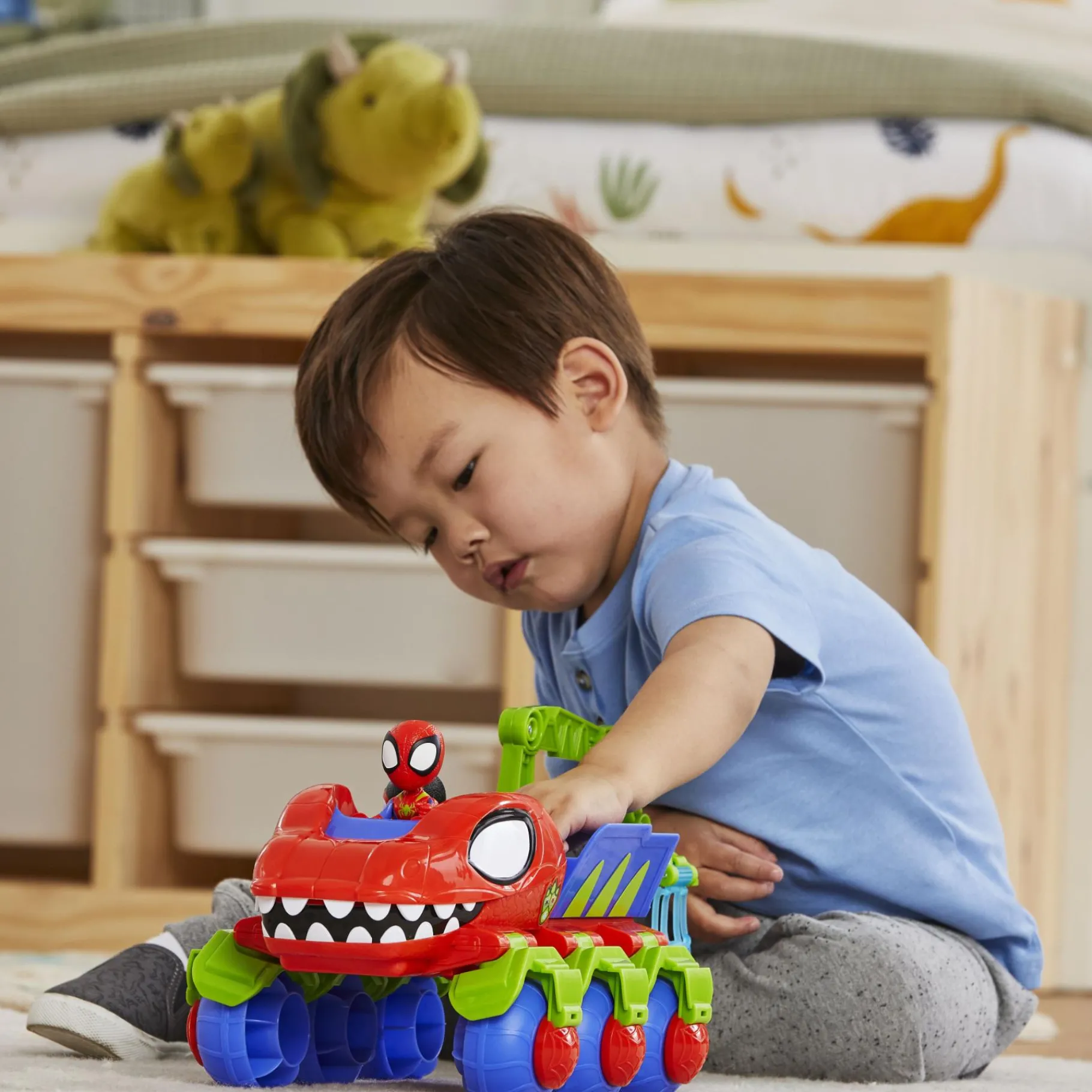 Speelsets|Jongens> Spidey And Friends Dino Webs Team Vehicle