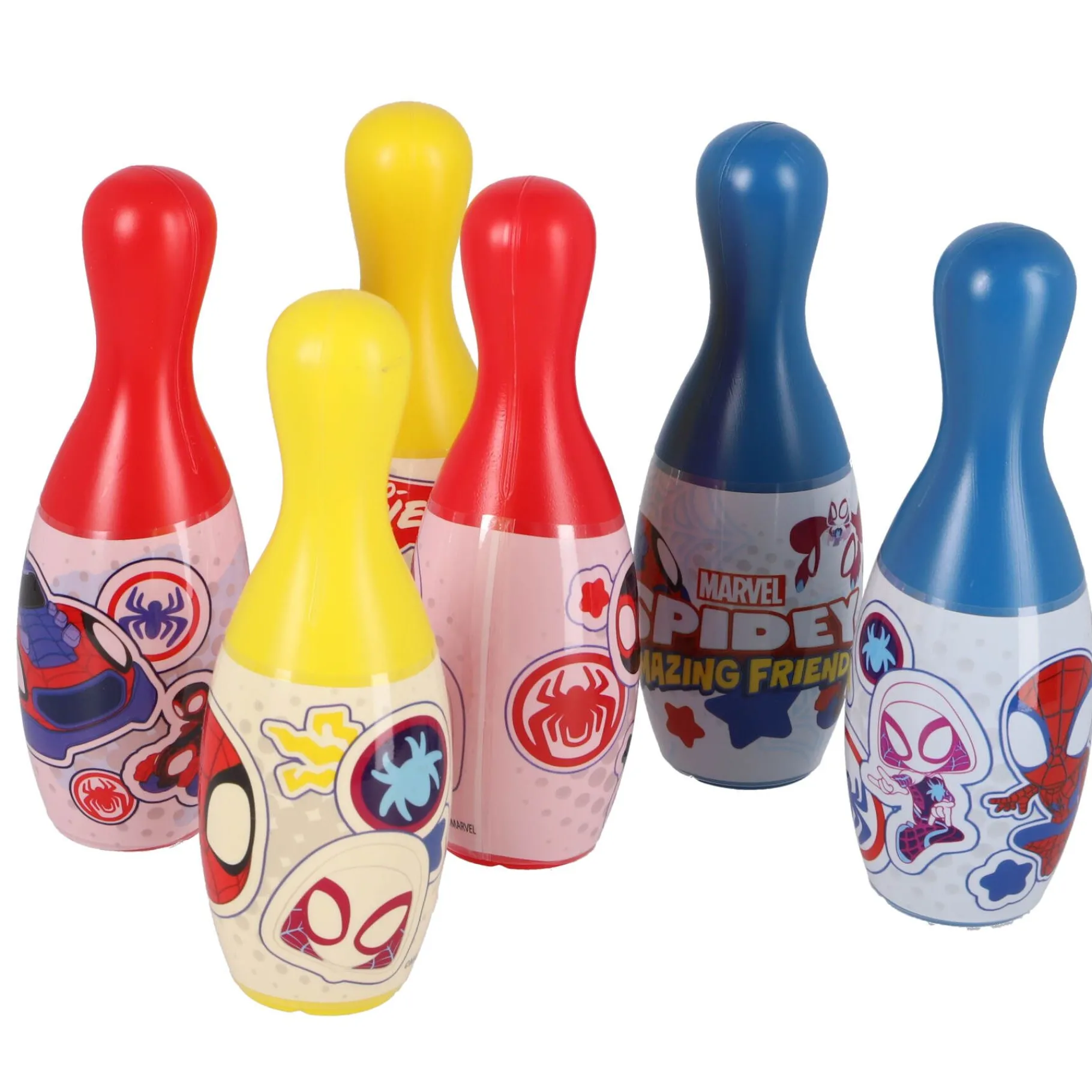 Kegelspel|Buitenspellen> Spidey And Friends kegelspel 6 pinnen en bal