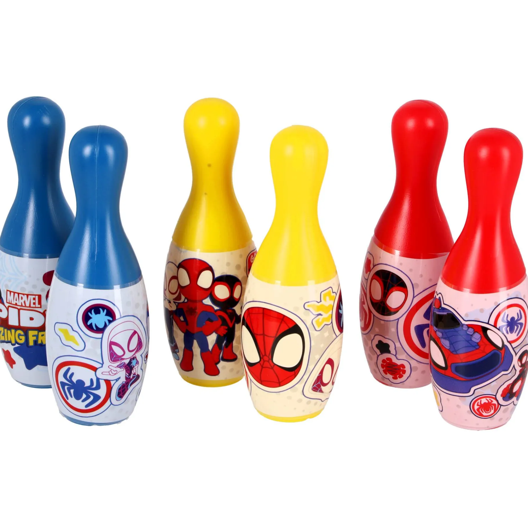 Kegelspel|Buitenspellen> Spidey And Friends kegelspel 6 pinnen en bal