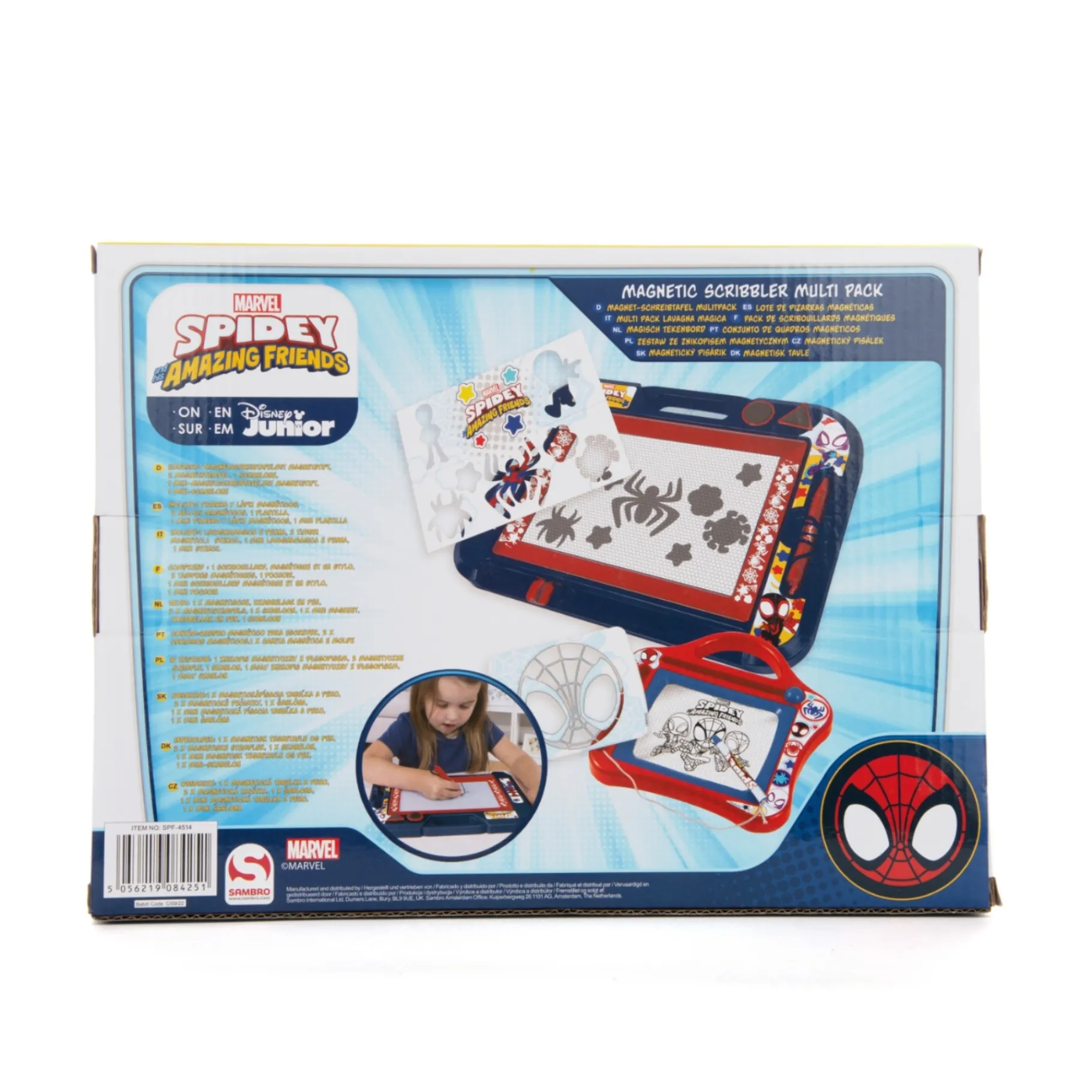 Schrijfwaren|Tekenen / Kleuren> Spidey And Friends magisch tekenbord multipack