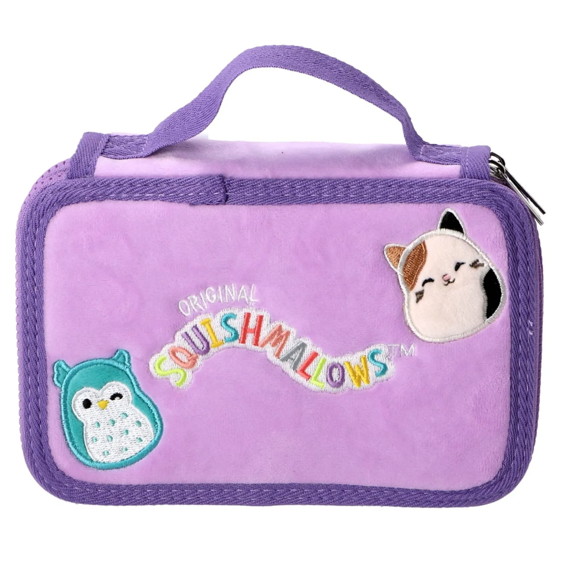 Schrijfwaren|Meisjes>Squishmallows Gevulde Etui Paars