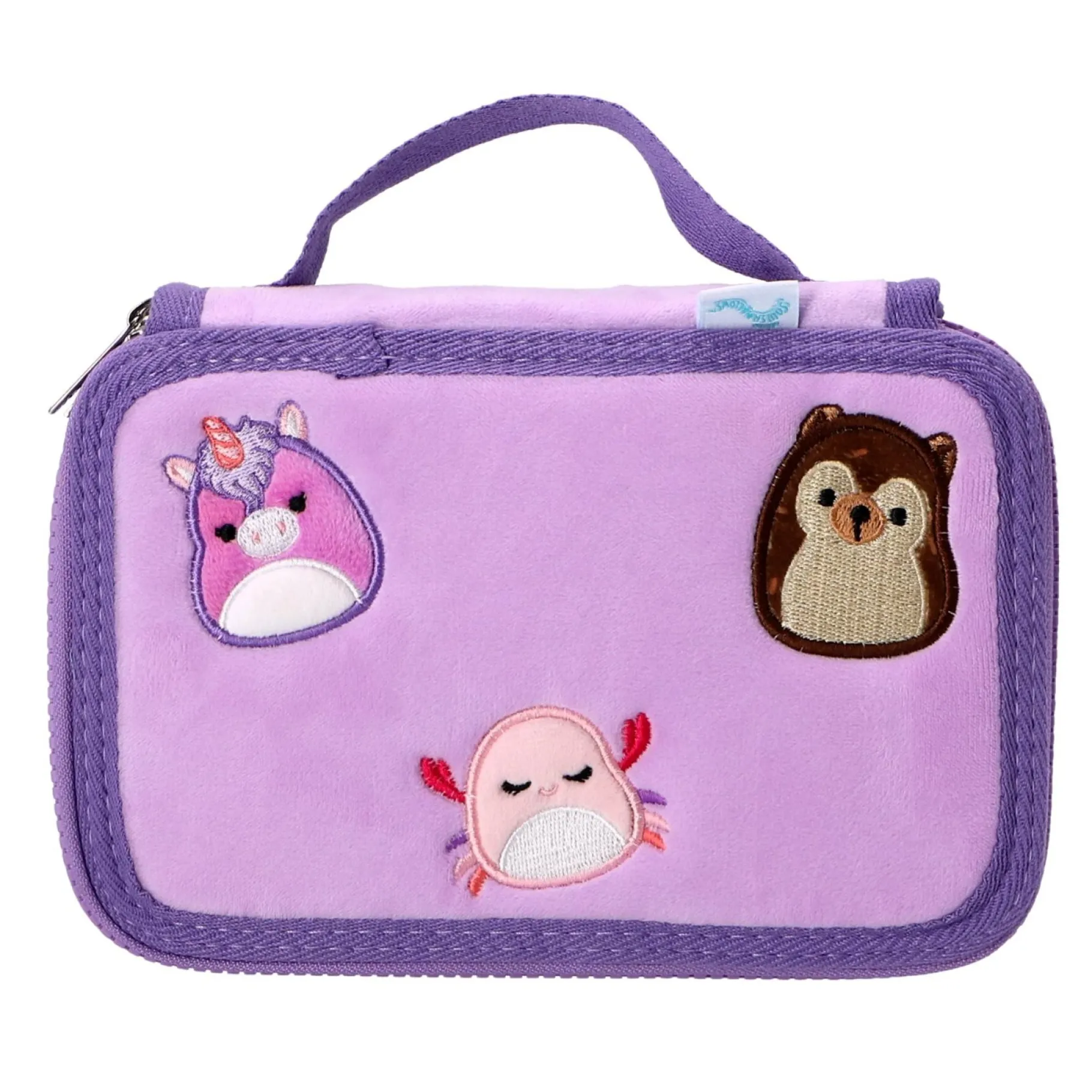 Schrijfwaren|Meisjes>Squishmallows Gevulde Etui Paars
