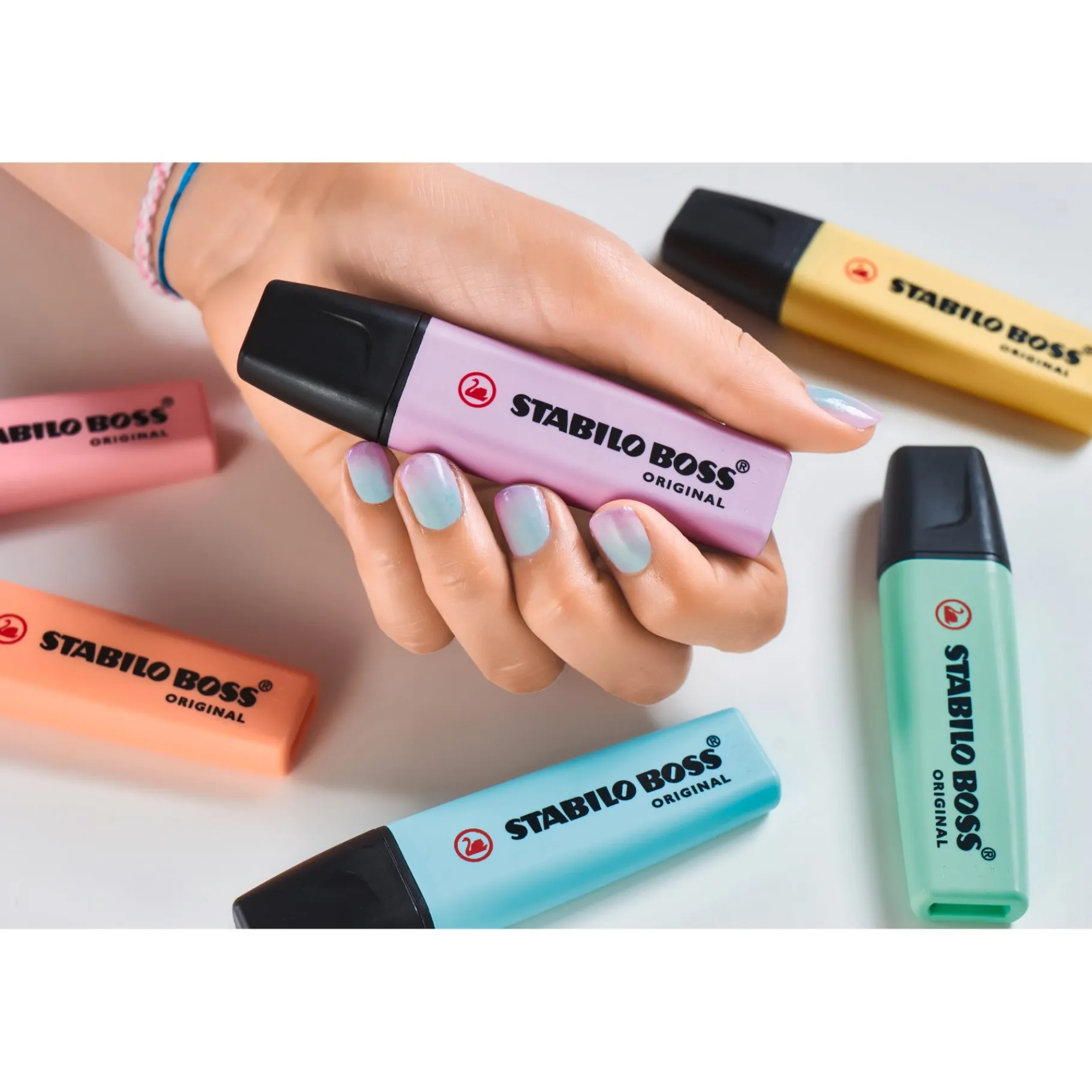 Meisjes|Schrijfwaren>Stabilo Boss original markeerstift pastel 4 stuks