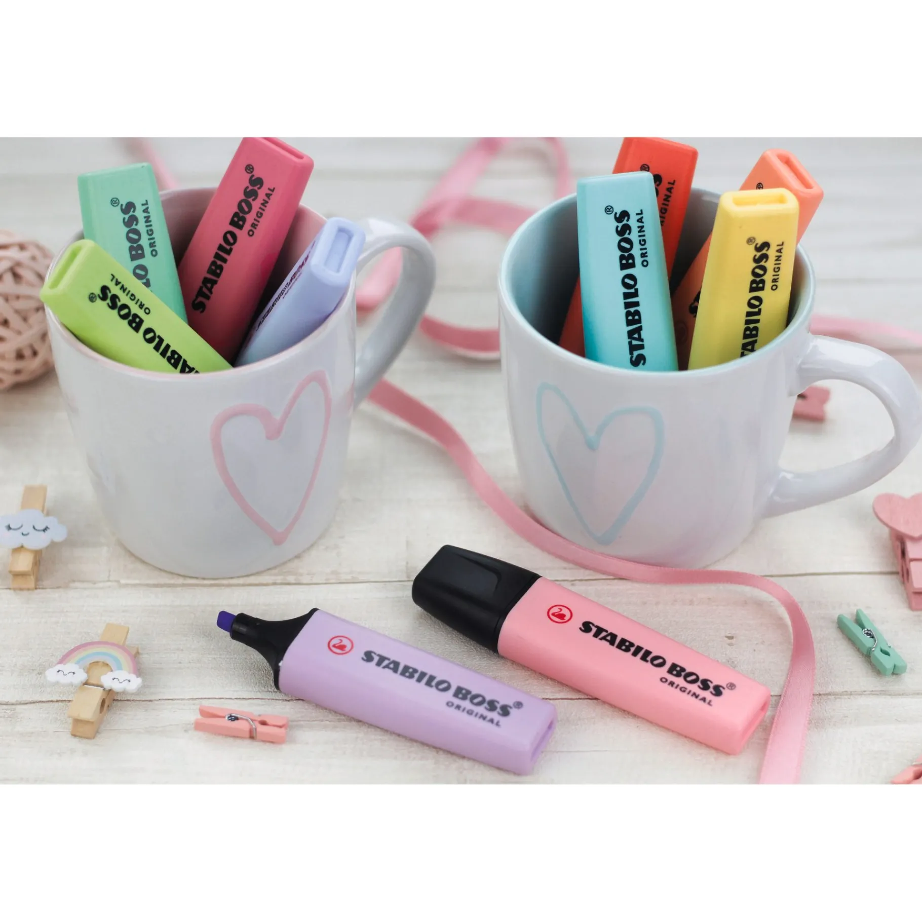 Meisjes|Schrijfwaren>Stabilo Boss original markeerstift pastel 4 stuks