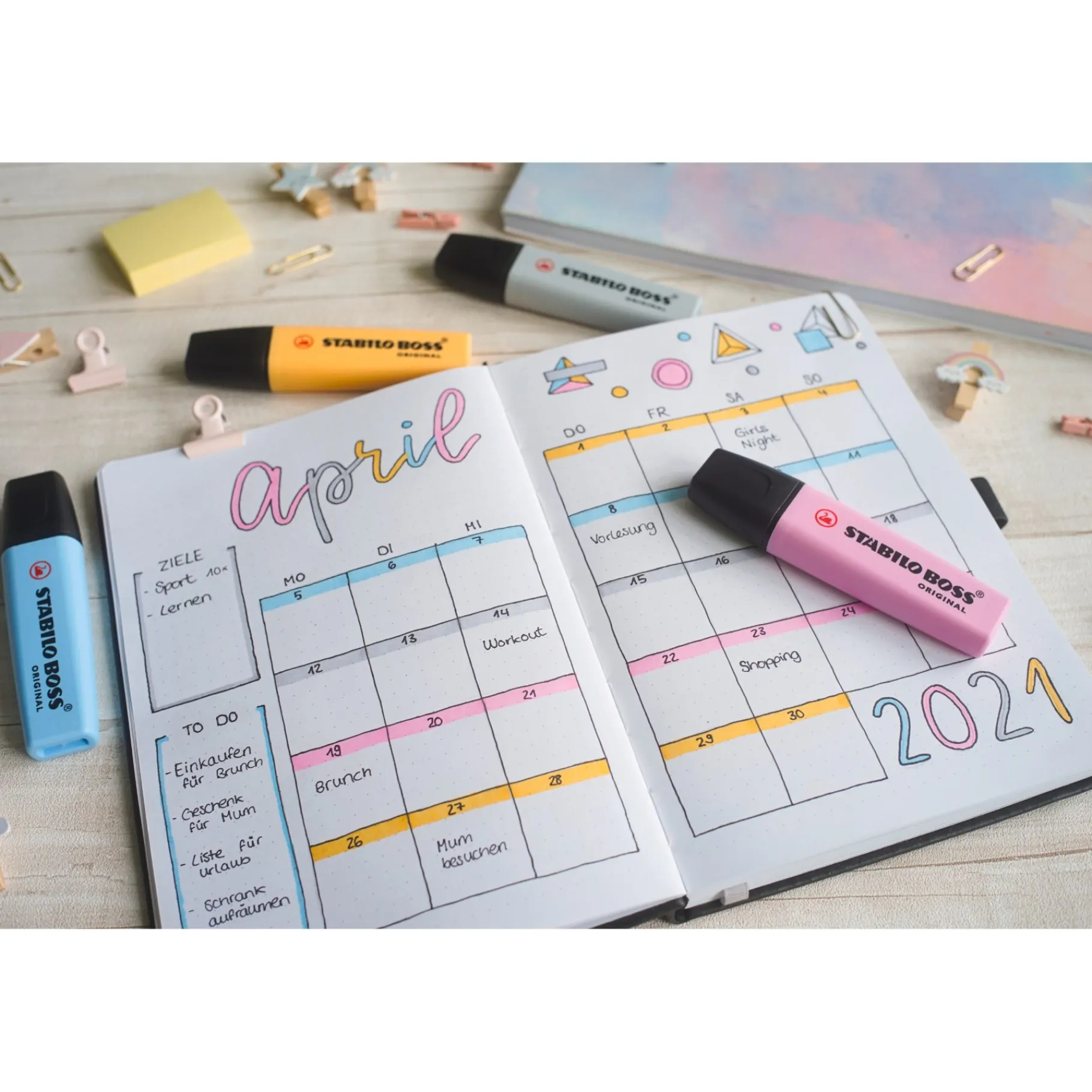 Meisjes|Schrijfwaren>Stabilo Boss original markeerstift pastel 4 stuks