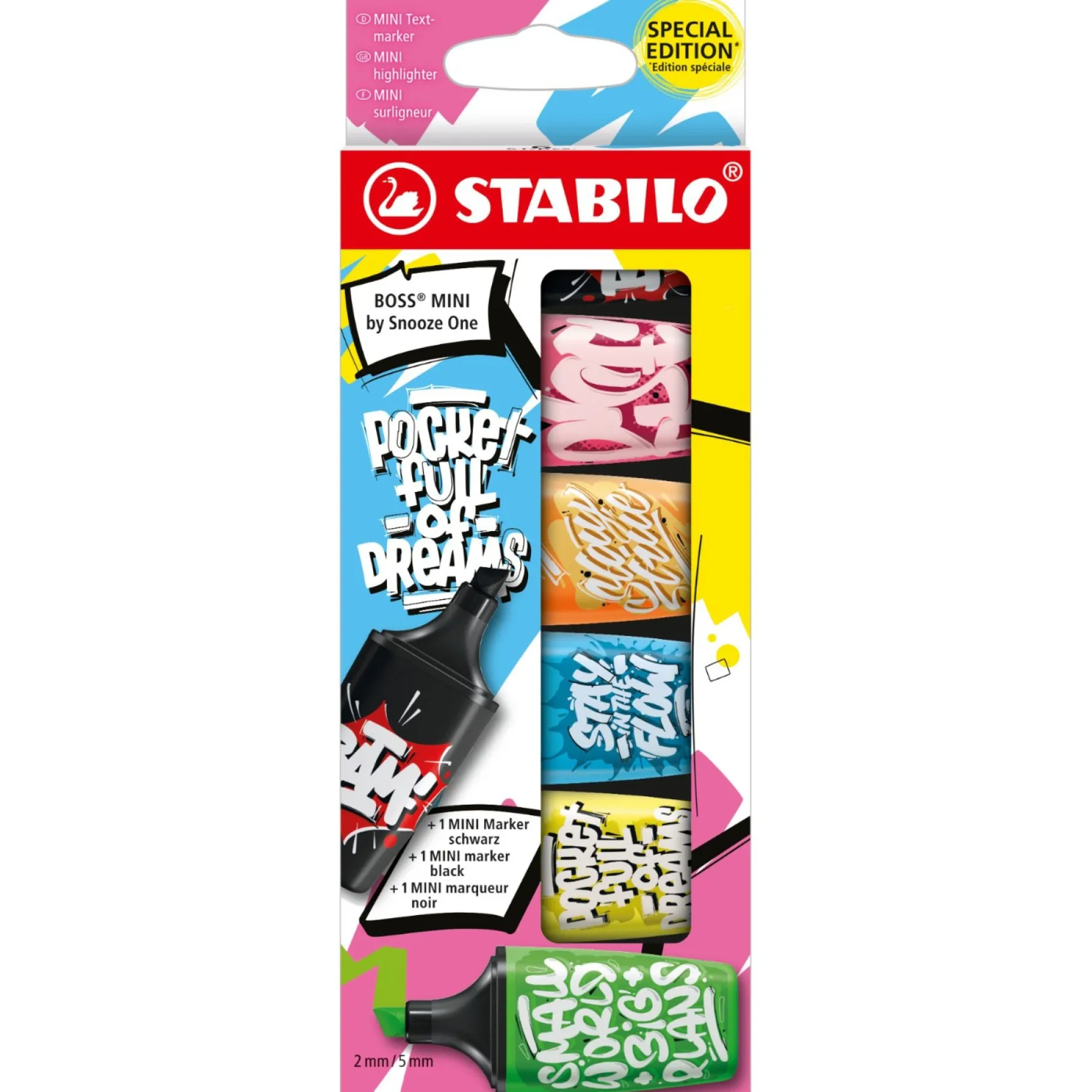 Schrijfwaren> Stabilo 6st mini boss snooze one