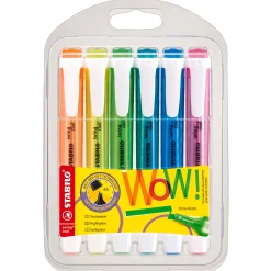 Meisjes|Schrijfwaren>Stabilo Swing cool markeerstift 6 stuks