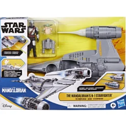Actiefiguren|Jongens> Star Wars 10cm Epic Hero Series N1 Starfighter With Mando & Grogu