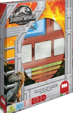 Tekenen / Kleuren> Stempeldoos Jurassic 4 Stempels