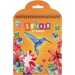 Kleurboeken> Sticker op Nummer Boek 12 Designs 2 Assorti 24x 20