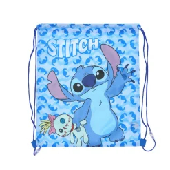 Tassen> Stitch gym-zwemtas blauw 40x35 cm