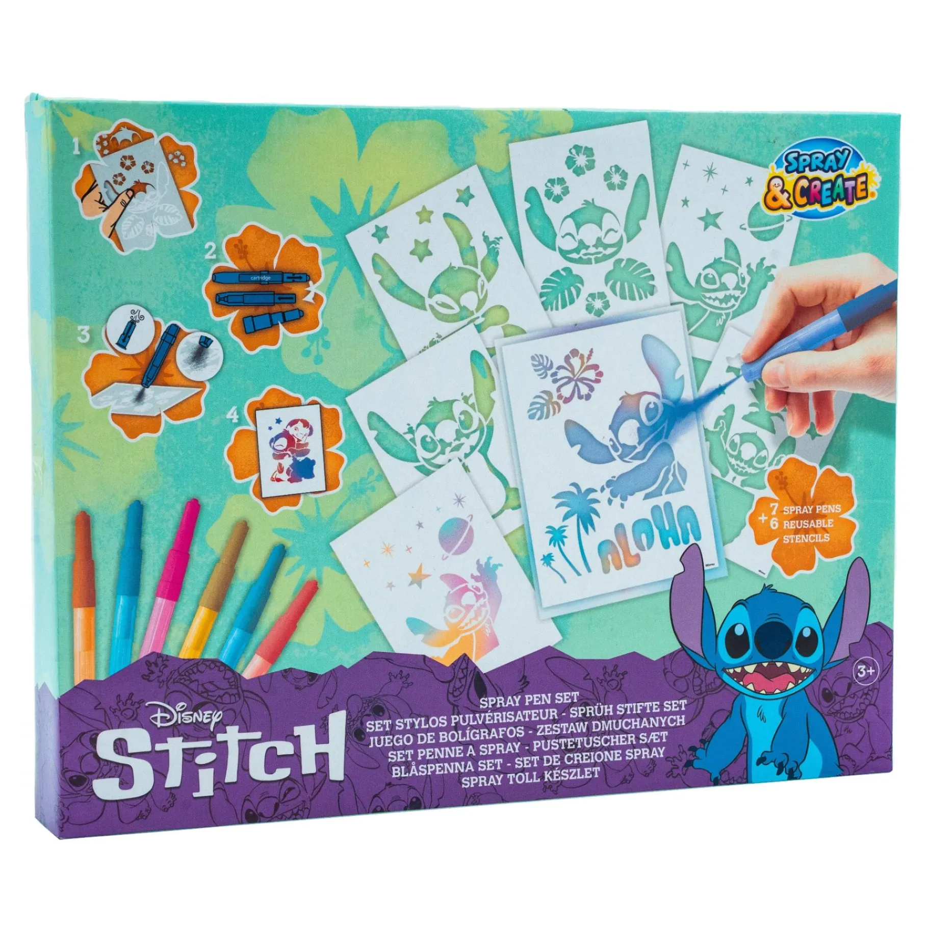 Kleurboeken|Tekenen / Kleuren> Stitch Spray Pen Set