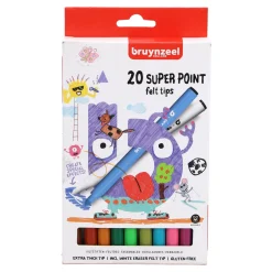 Tekenen / Kleuren> Super Point Viltstiften 20 Stuks