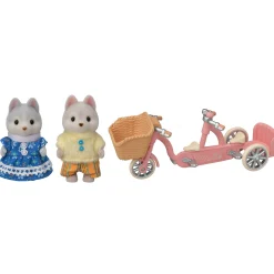 Meisjes>Epoch Sylvanian Families 5637 Tandem Fiets Husky Zus en Broer