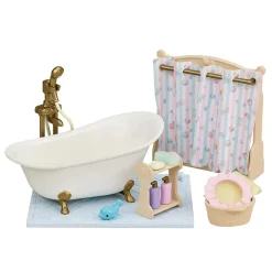 Poppenbadjes En Badaccessoires>Epoch Sylvanian Families Bad & Douche Set