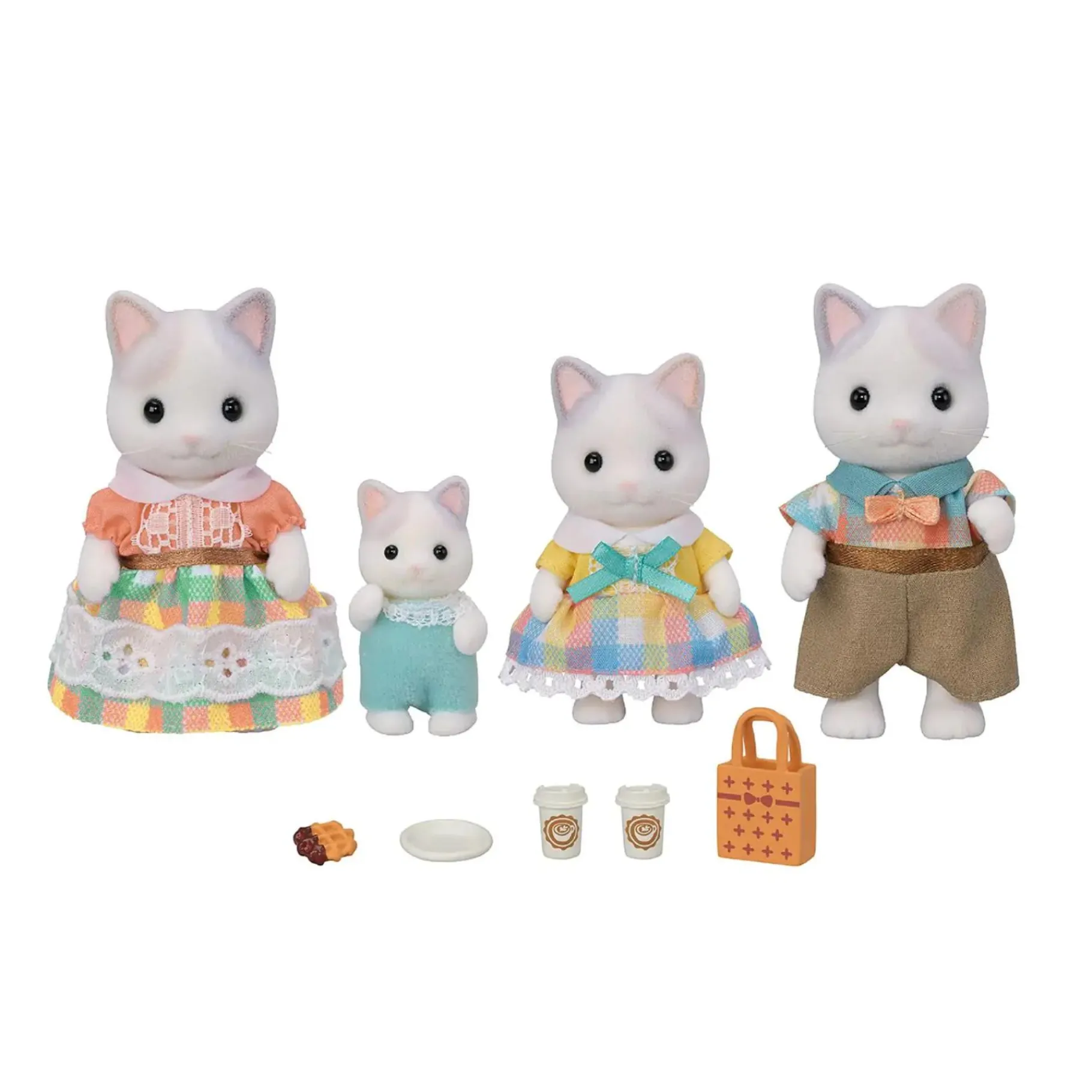 Speelfiguren|Meisjes>Epoch Sylvanian Families Familie Latte Kat