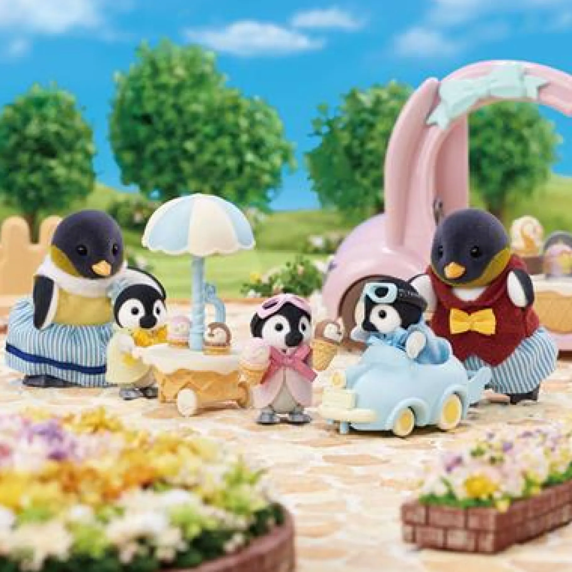 Speelfiguren>Epoch Sylvanian Families Pinguïn Babies Speelset