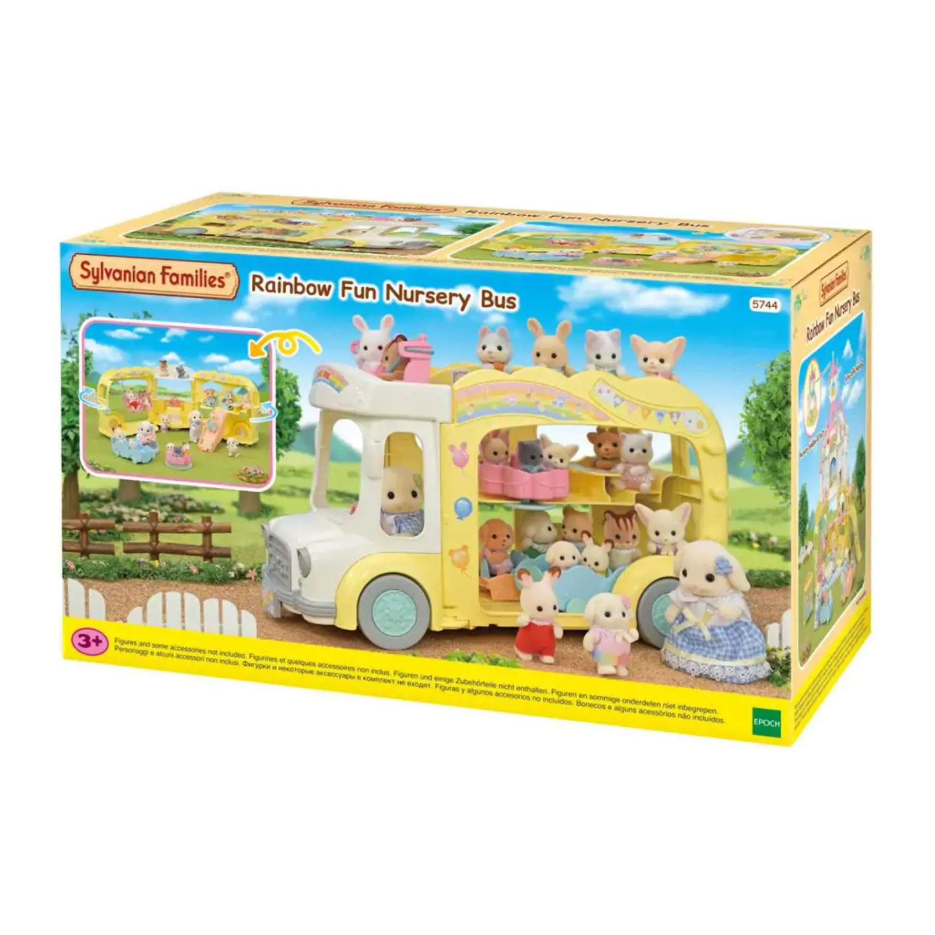 Poppenwagens> Sylvanian Families Regenboog Babybus