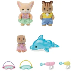 Speelsets|Jongens></noscript>Epoch Sylvanian Families Trio Peutervriendjes Zwembad  Fun