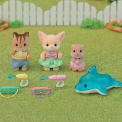 Speelsets|Jongens></noscript>Epoch Sylvanian Families Trio Peutervriendjes Zwembad  Fun