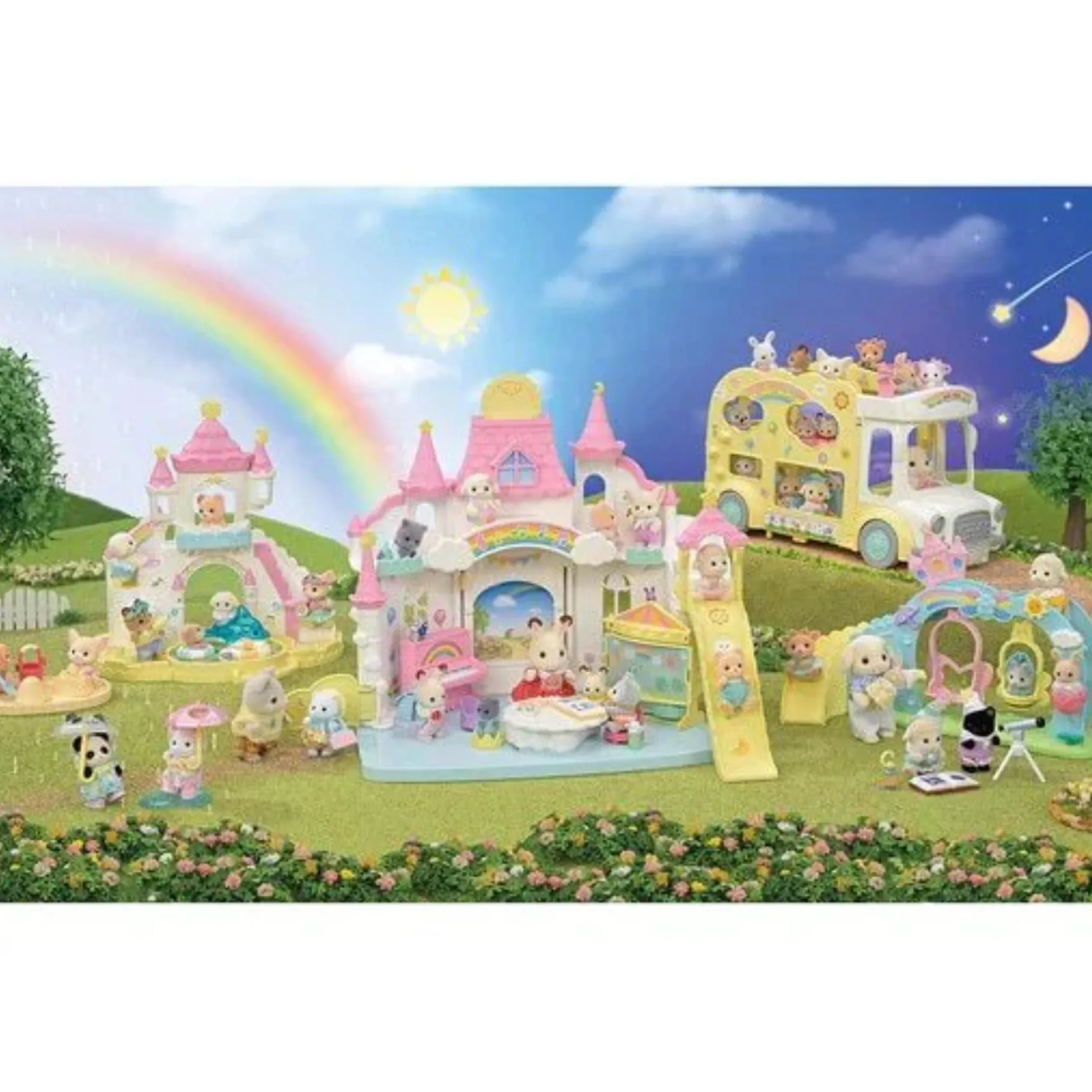 Jongens>Epoch Sylvanian Families Trio Peutervriendjes Pyjama Party