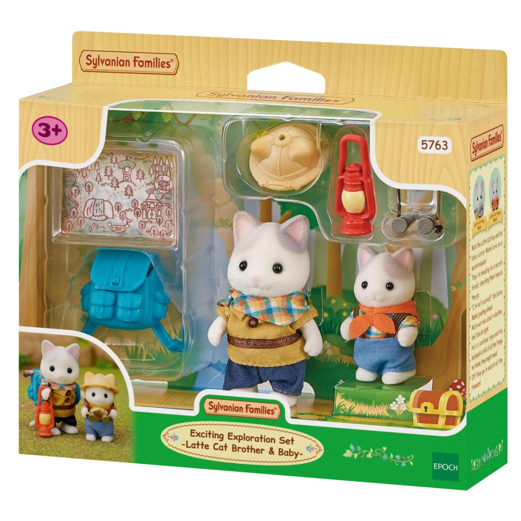 Meisjes>Epoch Sylvanian Family 5763 Duo avonturiers latte kat Broer En Baby
