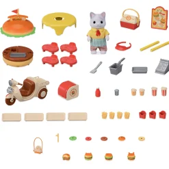 Meisjes></noscript> Sylvanian Family 5757 Hamburger stand