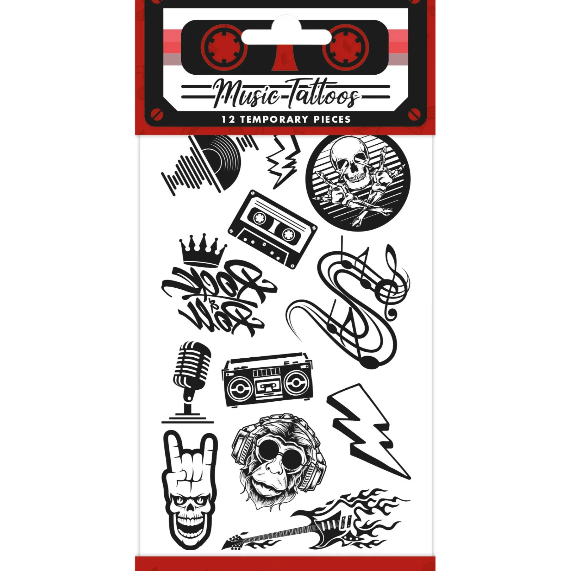 Stickers> Tattoos Rock muziek