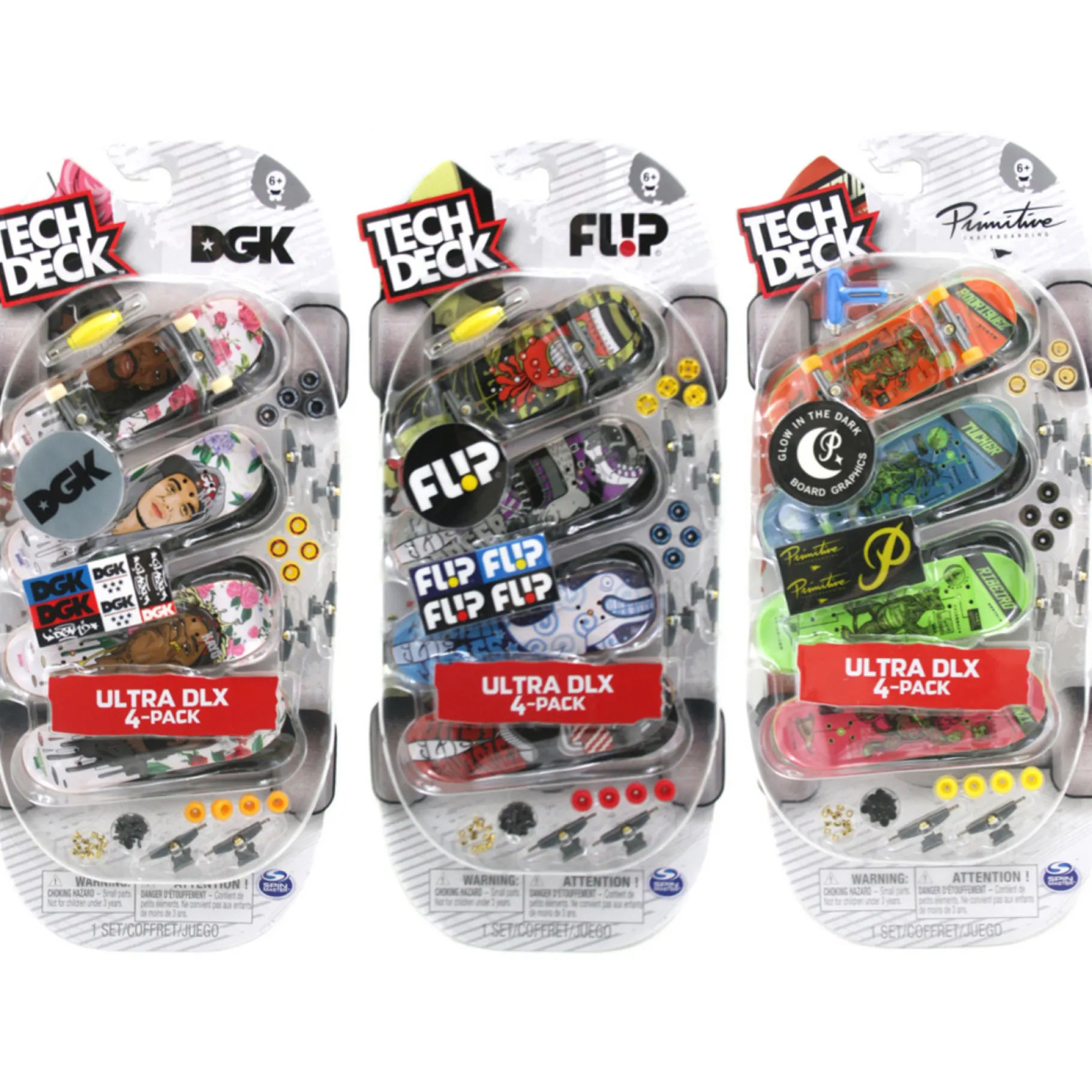 Stuntsets|Jongens>Spinmaster Tech Deck Ultra DLX 4pack Assorti