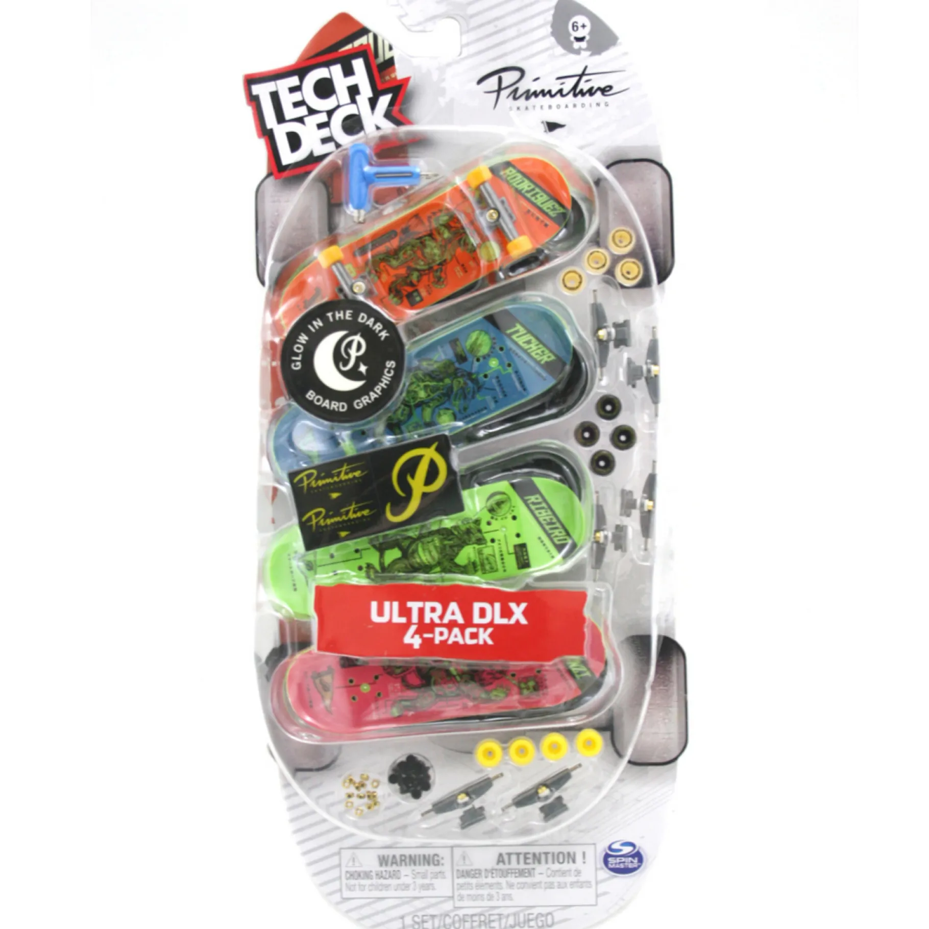 Stuntsets|Jongens>Spinmaster Tech Deck Ultra DLX 4pack Assorti