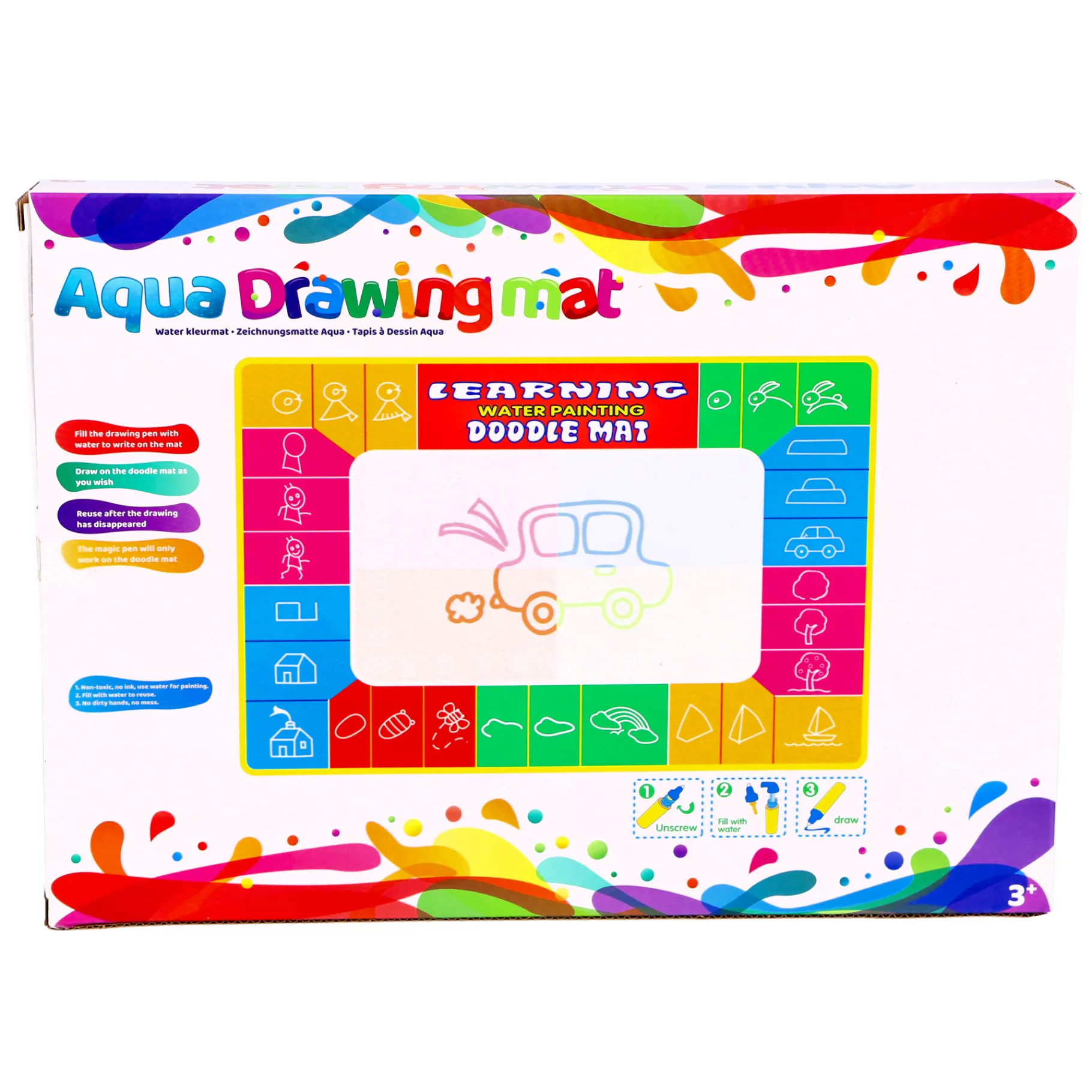 Tekenen / Kleuren> Tekenmat Aqua 73x48cm