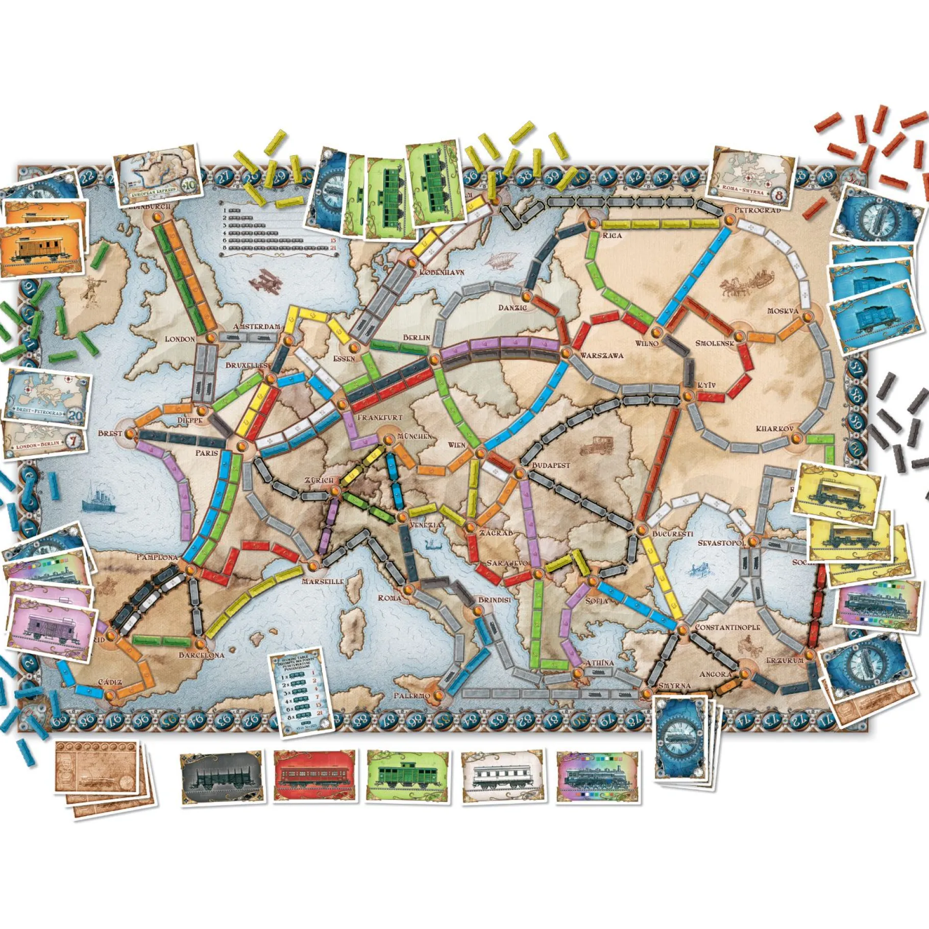 Bordspellen>Days Of Wonder Ticket To Ride Europe - Bordspel