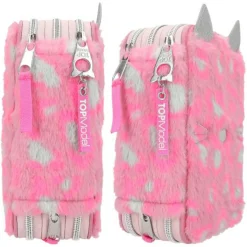 Tekenen / Kleuren> Topmodel 3 Vaks Etui Leo Wild