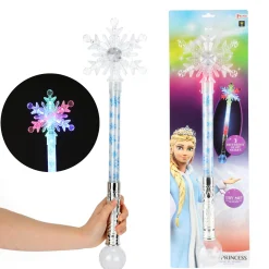 Verkleden|Jongens> Toverstaf sneeuwvlok met licht