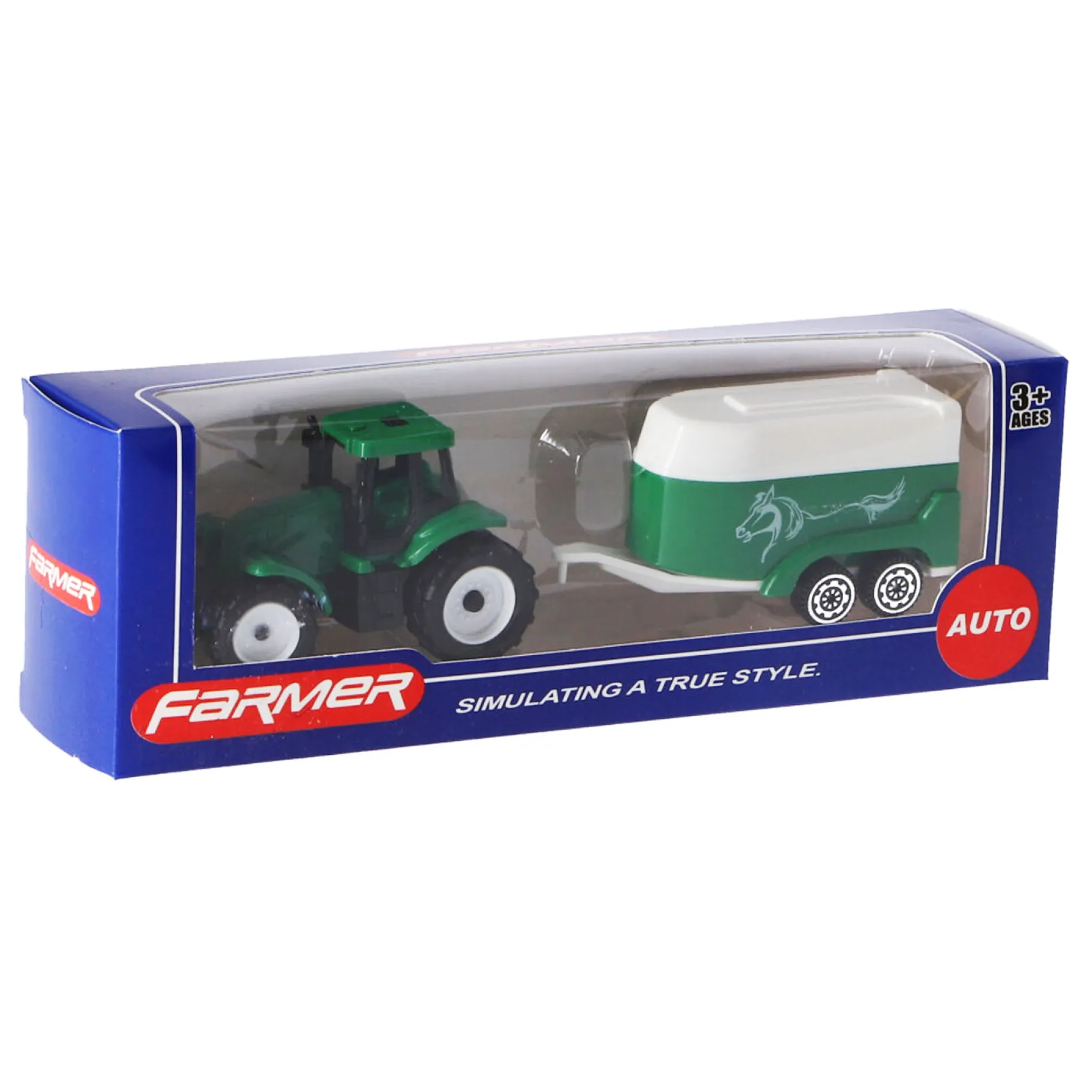 Voertuigen|Jongens> Tractor Met Aanhanger 3 Assorti