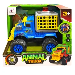 Jongens|Auto's> Truck met Dino in Kooi met Licht en Geluid 17 cm