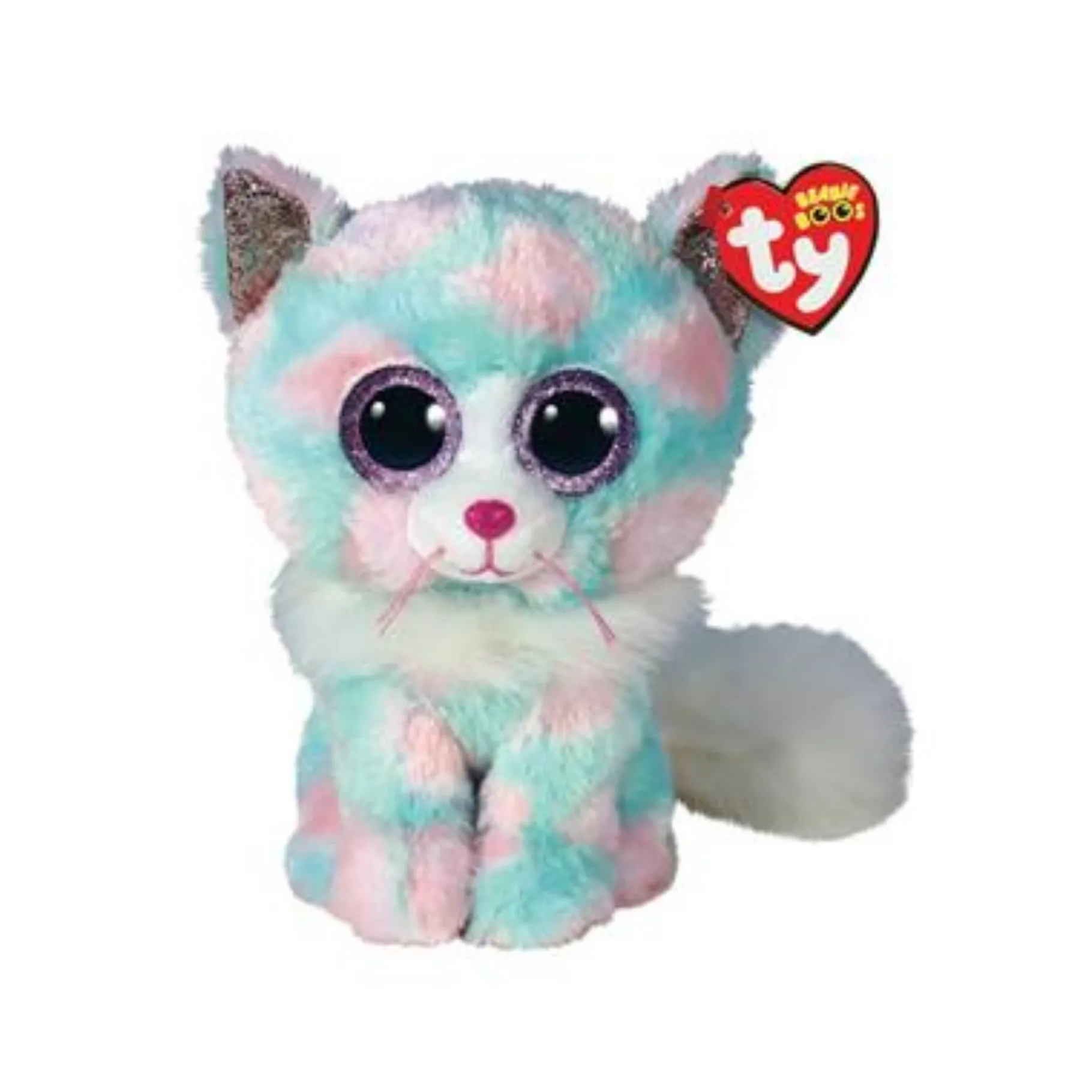 Overige>Ty Beanie Boo Pastel Cat Opal 15 cm