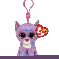 Sleutelhangers|Vloerpuzzels> Ty Beanie Boo Sleutelhanger Cassidy Lavender Cat