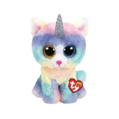 Dieren Knuffels En Pluche> Ty Beanie Heather Cat W/Horn 24 Cm