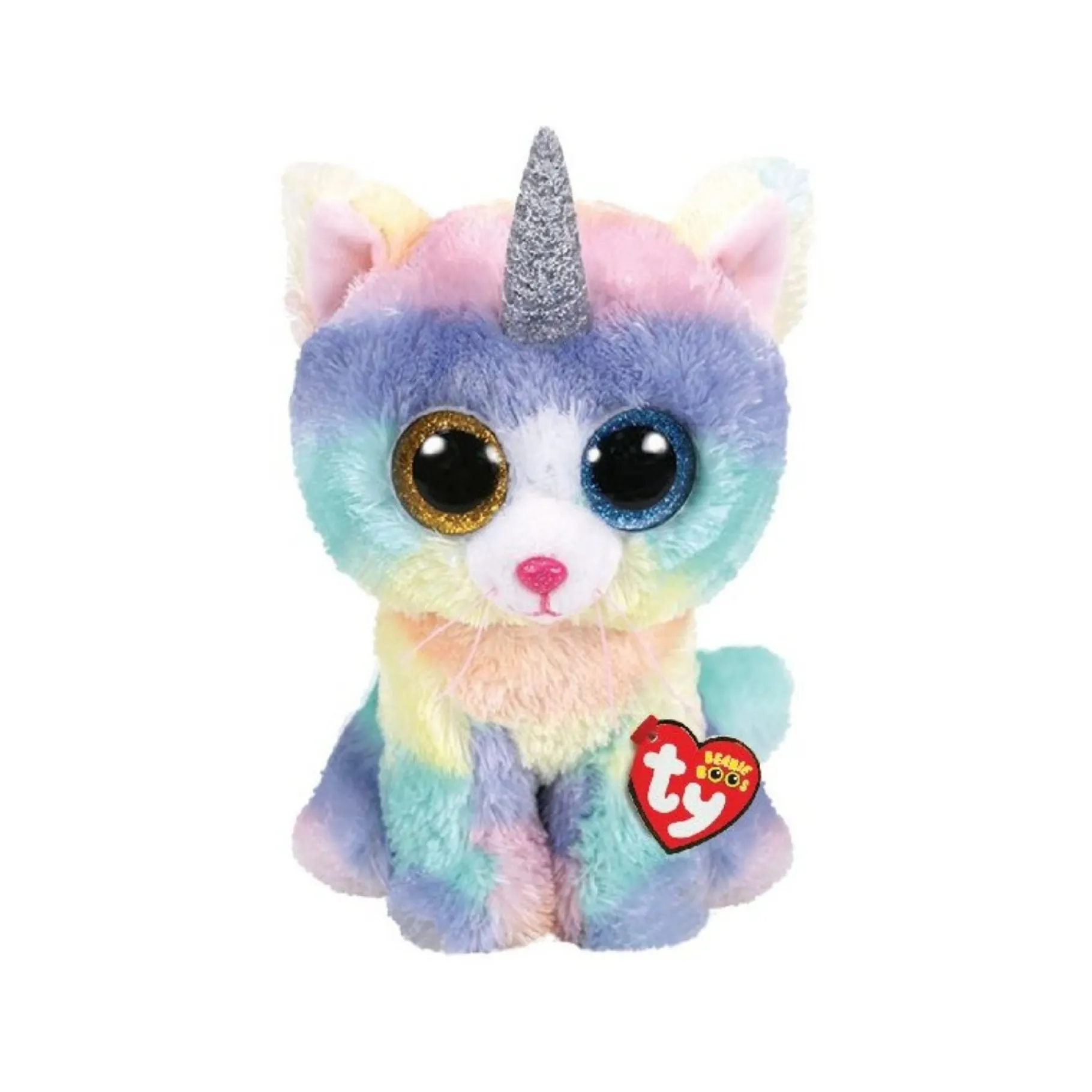 Dieren Knuffels En Pluche> Ty Beanie Heather Cat W/Horn 24 Cm