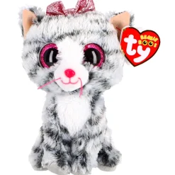Dieren Knuffels En Pluche> Ty Beanie XL Kiki Grey Cat 42 cm