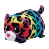 Dieren Knuffels En Pluche> Ty Teeny Jelly Multi Colour Leopard 10 Cm
