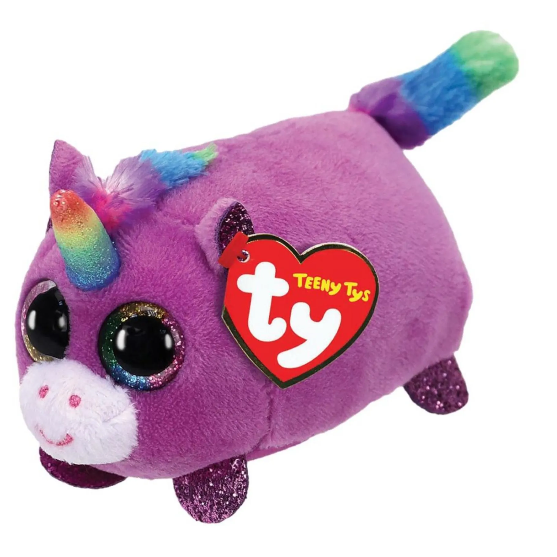 Dieren Knuffels En Pluche>Ty Teeny Rosette Unicorn 10 Cm