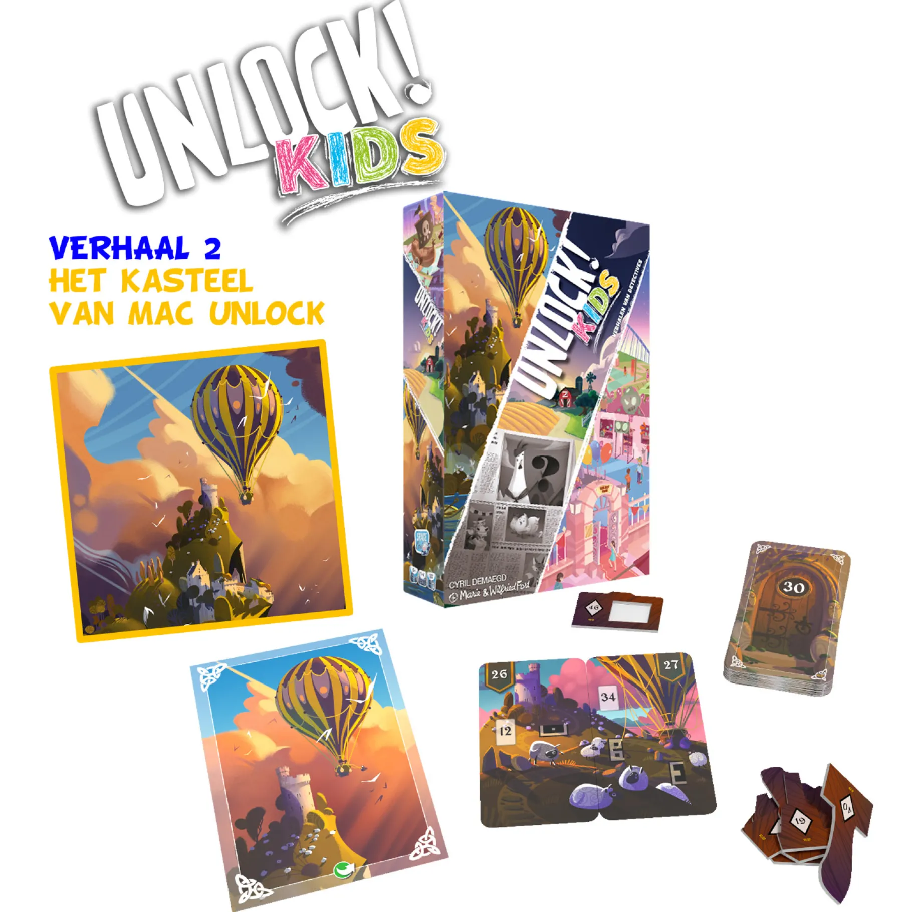 Kinderspellen>Asmodee Unlock Kids: Avonturen Van Detectives - Kinderspel