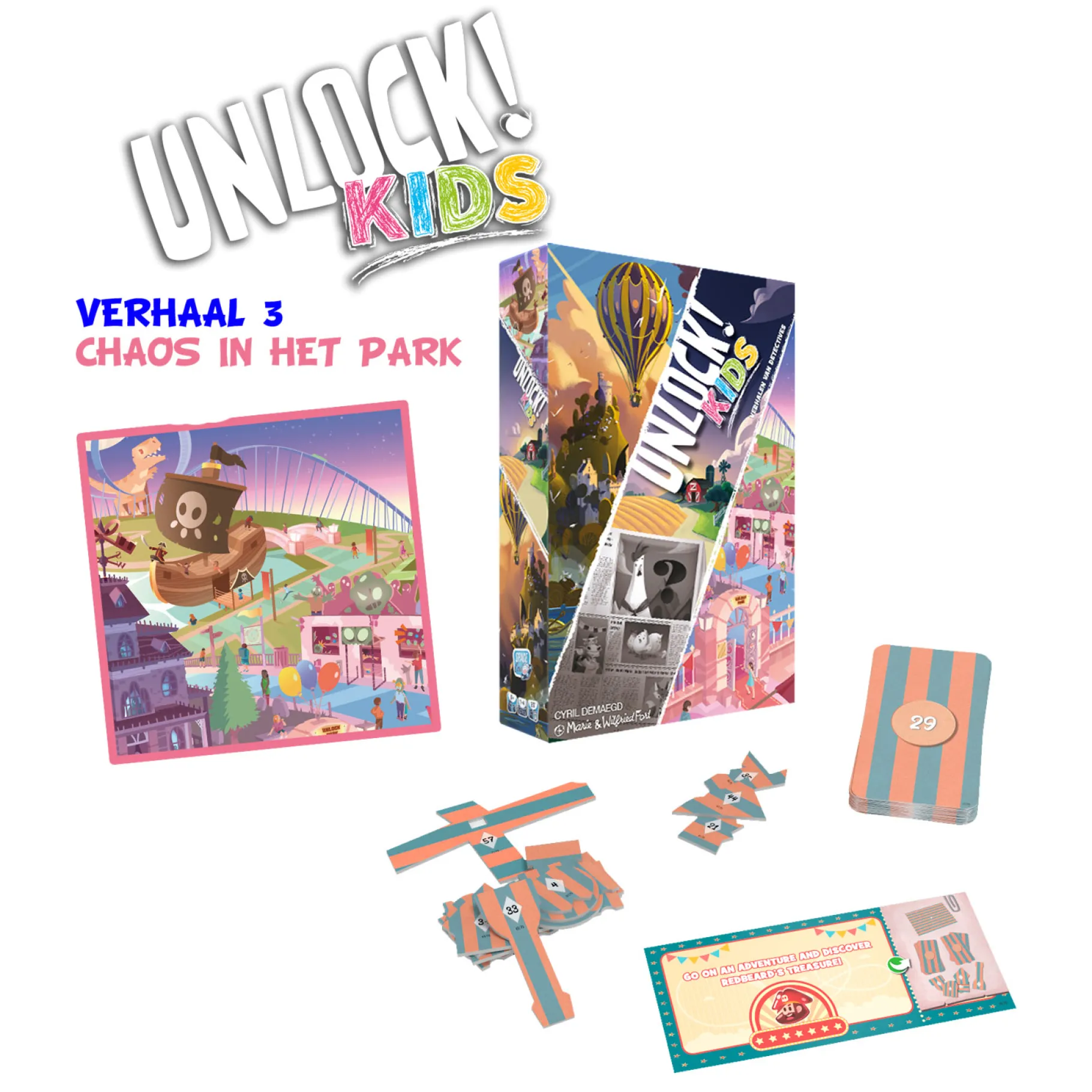 Kinderspellen>Asmodee Unlock Kids: Avonturen Van Detectives - Kinderspel
