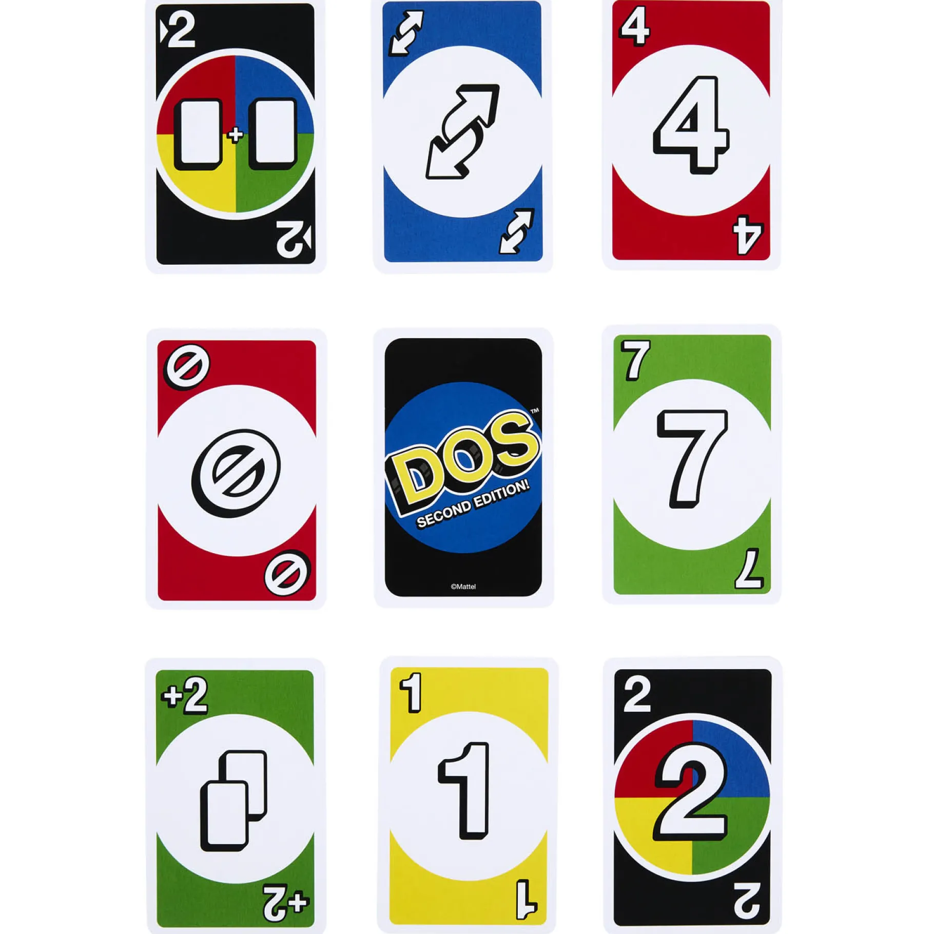 Kaartspellen>Mattel Uno Dos Second Edition - Kaartspel