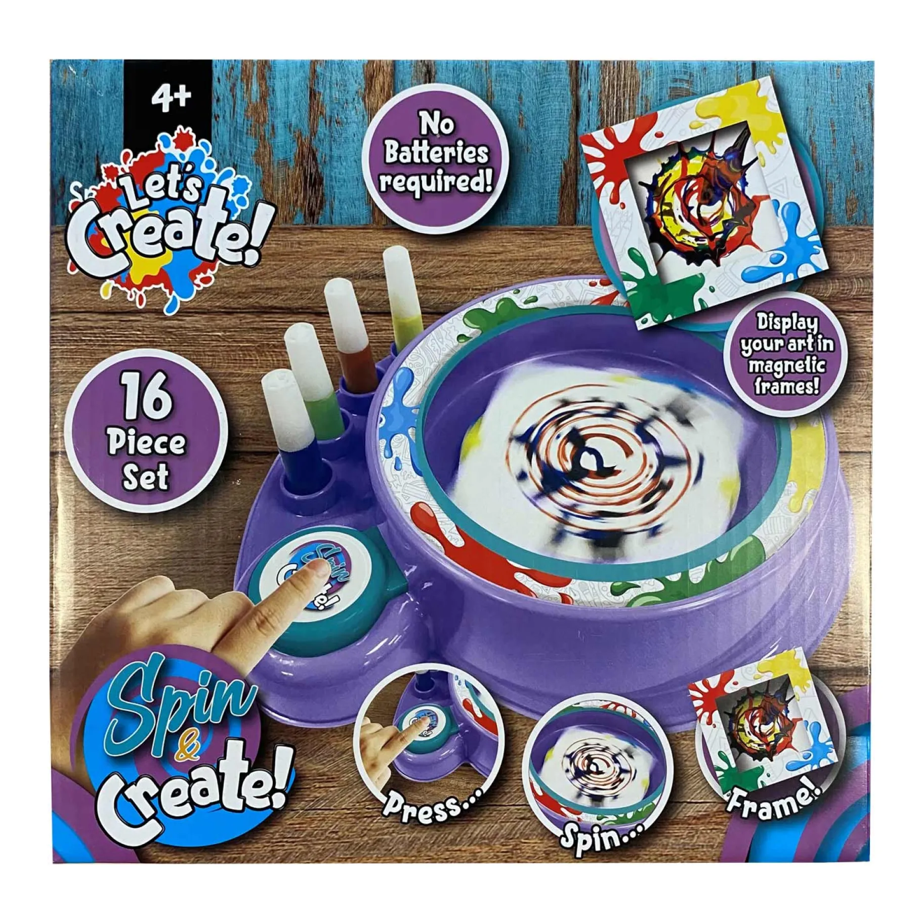 Knutselsets> Verfspat Machine Spin Art